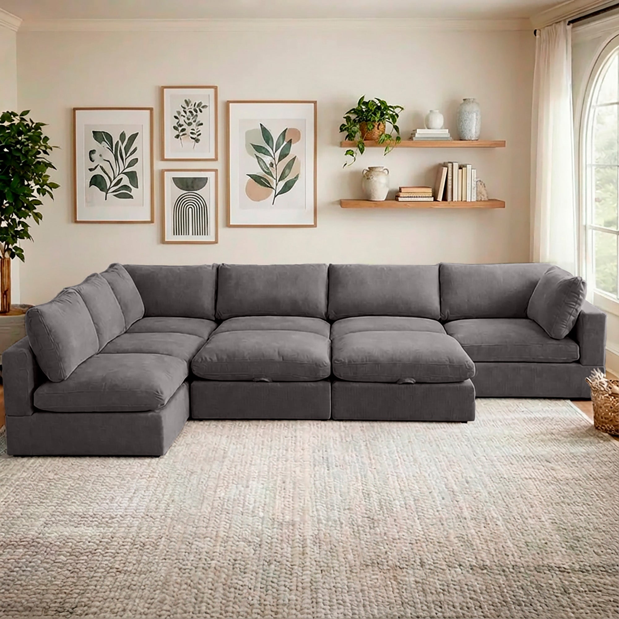 8 Piece Set with 2 Ottomans - Large Pit Configuration!