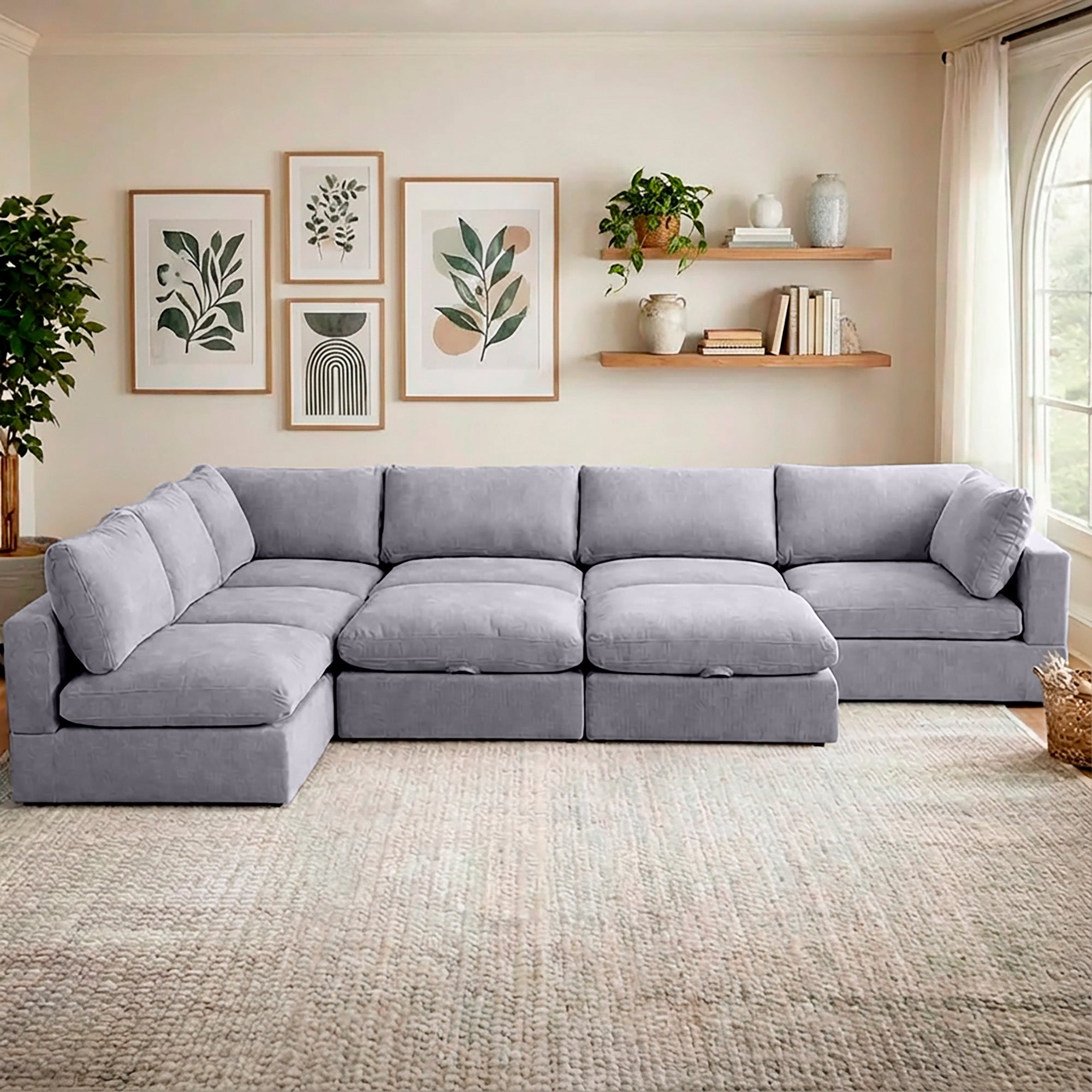 8 Piece Set with 2 Ottomans - Large Pit Configuration!