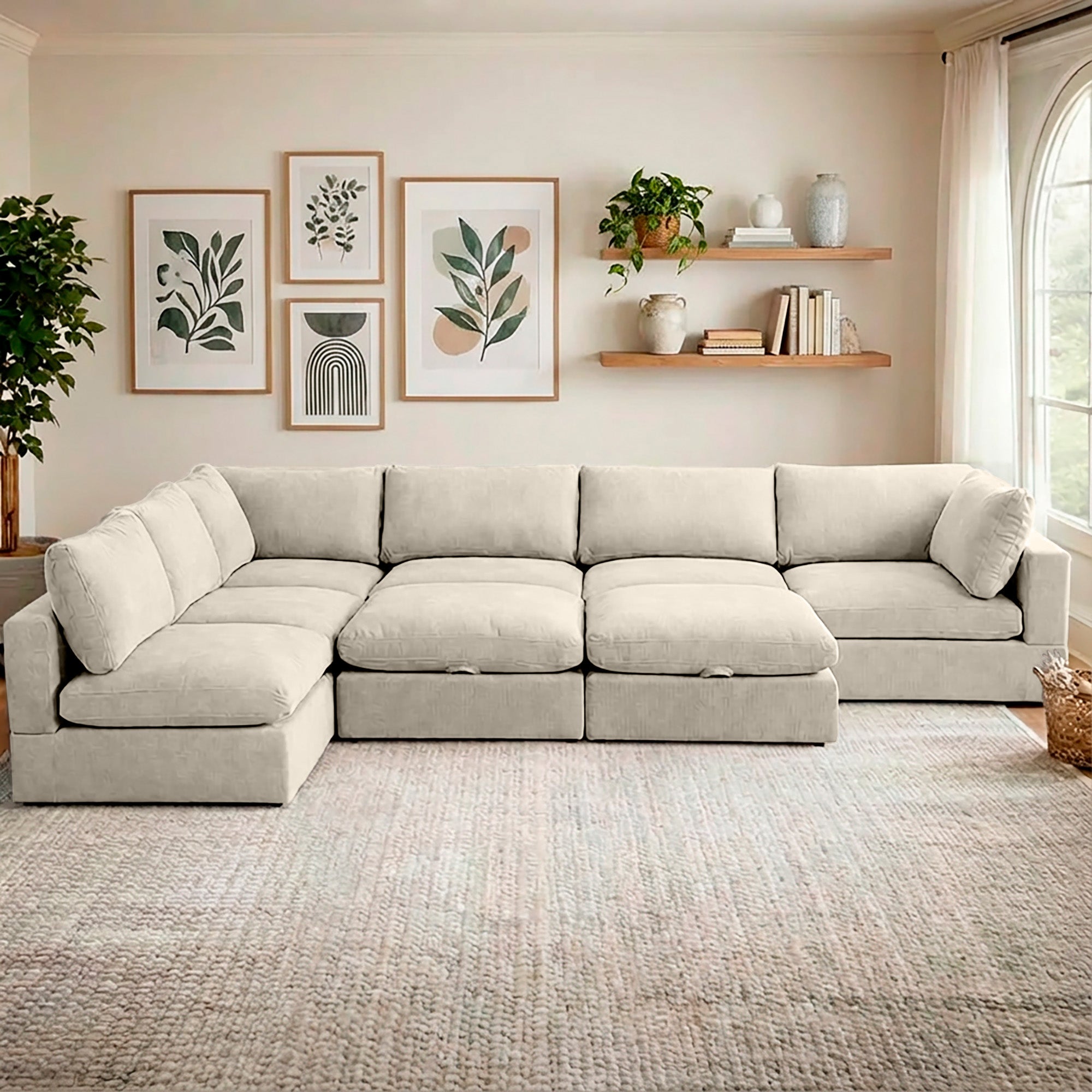 8 Piece Set with 2 Ottomans - Large Pit Configuration!