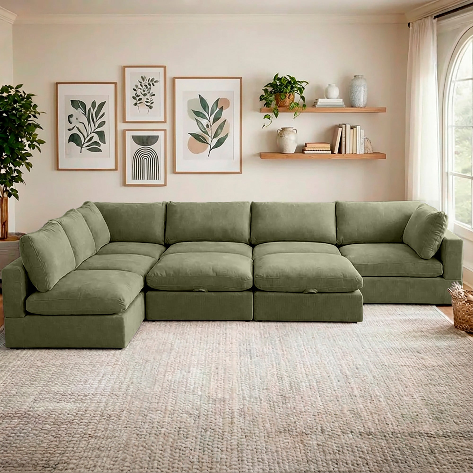 8 Piece Set with 2 Ottomans - Large Pit Configuration!