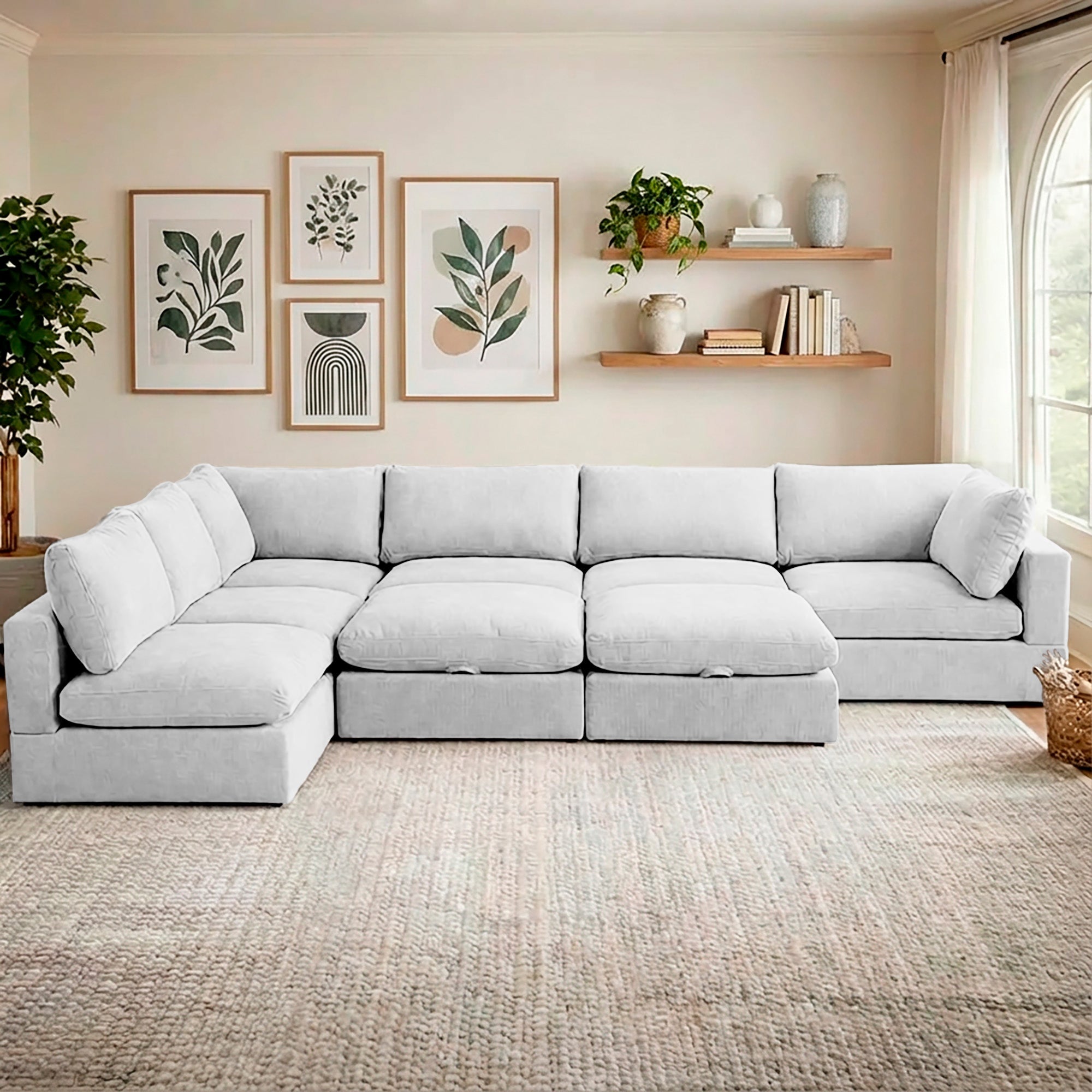 8 Piece Set with 2 Ottomans - Large Pit Configuration!